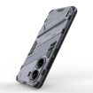 Redmi Note Turbo 4 Punk Armor Phone Case with Holder - Grey, PC + TPU - 5