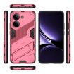 Redmi Note Turbo 4 Punk Armor Phone Case with Holder - Light Red - 3