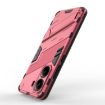 Redmi Note Turbo 4 Punk Armor Phone Case with Holder - Light Red - 5