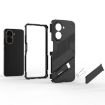 Redmi A5/Poco C71 Punk Armor Phone Case with Holder - Black - 6