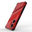 Redmi Turbo 4 Pro Punk Armor Phone Case with Holder - Red - 5