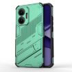 Redmi Turbo 4 Pro Punk Armor Phone Case with Holder - Green - 1
