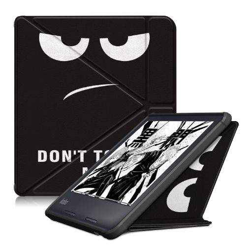Kobo Libra Colour 2024 TPU Leather Tablet Case - Big Eyes Design - 1