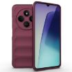 Redmi 14C 4G Global Magic Shield TPU Flannel Case - Wine Red - 1