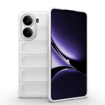 Redmi Turbo 4 Magic Shield TPU + Flannel Phone Case - White - 1
