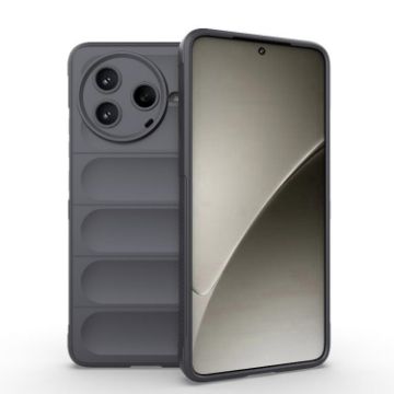 Redmi K80 5G/Poco F7 Pro Magic Shield TPU Flannel Case Dark Grey - 1