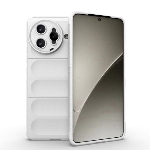 Redmi K80 Pro 5G Magic Shield TPU + Flannel Phone Case - White - 1
