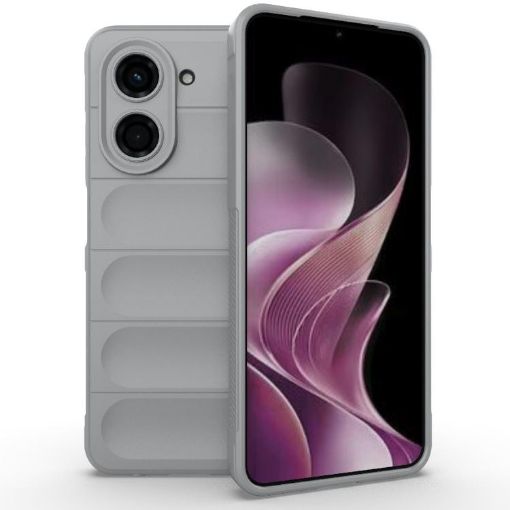 Redmi A5/Xiaomi Poco C71 Magic Shield TPU Flannel Case Grey - 1