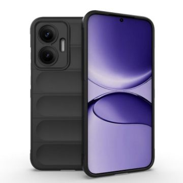 Redmi Turbo 4 Pro 5G Magic Shield TPU Flannel Case - Black - 1