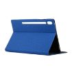 Samsung Galaxy Tab S7/S8 Leather Case with Holder - Blue (2020) - 6