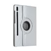 Samsung Galaxy Tab S7/S8 Litchi Texture 360 Rotation Leather Case Silver - 3