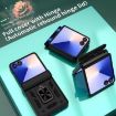 Samsung Galaxy Z Flip7 5G Case with Sliding Window & Ring Stand - Black - 6