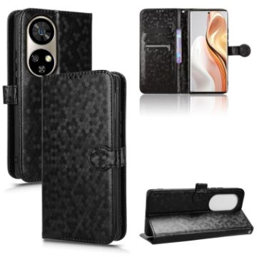 Ulefone Note 17 Pro Black Leather Phone Case with Honeycomb Texture - 1