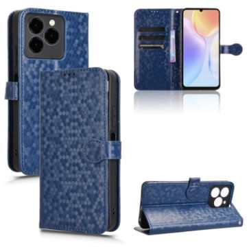Ulefone Note 20 Pro Blue Leather Phone Case with Honeycomb Texture - 1