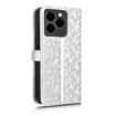 Ulefone Note 20 Pro Silver Leather Phone Case - Honeycomb Dot Texture - 3