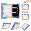 iPad Pro 13 2024 Silicone Case with Rotating Ring & Pen Slot - Pink - 1