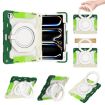 iPad Pro 13 2024 Silicone Case with Rotating Ring & Pen Slot - Green - 1