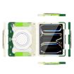 iPad Pro 13 2024 Silicone Case with Rotating Ring & Pen Slot - Green - 3