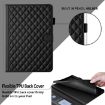 Samsung Galaxy Tab A8 10.5 Leather Tablet Case - Rhombus Lattice Black - 6