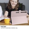 Samsung Galaxy Tab S10 FE+ Rhombus Lattice Leather Case Rose Gold - 5