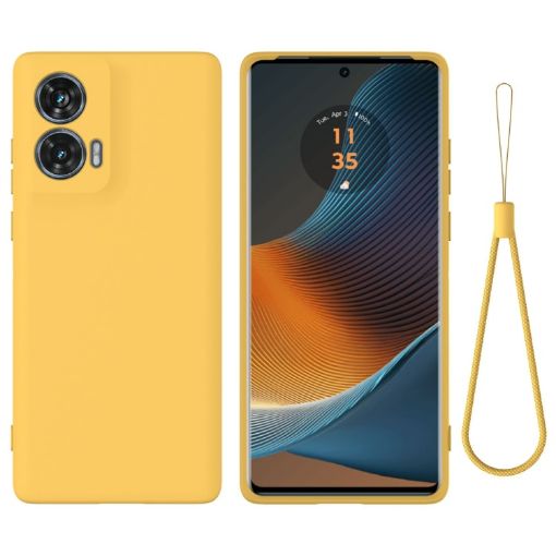 Motorola Edge 50 Fusion Yellow Silicone Dropproof Full Coverage Case - 1