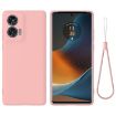 Motorola Edge 50 Fusion Pink Silicone Dropproof Full Coverage Case - 1