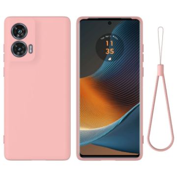 Motorola Edge 50 Fusion Pink Silicone Dropproof Full Coverage Case - 1