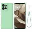 Motorola Edge 50 Green Liquid Silicone Dropproof Full Coverage Case - 1