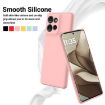 Motorola Edge 50 Pink Liquid Silicone Dropproof Phone Case Full Coverage - 3