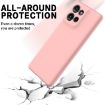 Motorola Edge 50 Pink Liquid Silicone Dropproof Phone Case Full Coverage - 5