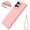 Motorola Edge 50 Pink Liquid Silicone Dropproof Phone Case Full Coverage - 7