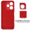 Redmi 13x 4G Red Liquid Silicone Dropproof Full Coverage Phone Case - 6
