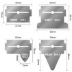 VBST-80A 8-in-1 Stainless Steel Magnetic Glue Removal Scraper Set - 3