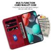 Redmi A5 4G 171.7mm Embossed Leather Phone Case - Red - 5