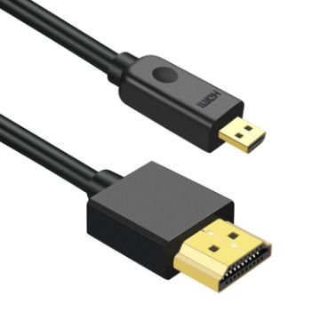 HDMI to Micro HDMI 4K UHD Cable 18Gbps, 0.5m (Black) - 1
