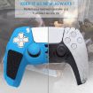PS5 Blue Black Silicone Gamepad Case - No Rocker Caps Included - 4