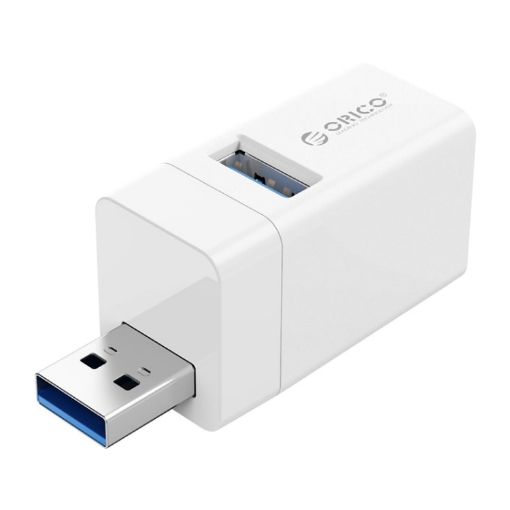 ORICO MINI-U32 3 in 1 USB Hub Adapter - White, ABS Plastic - 1