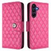 Samsung Galaxy A17 5G Rhombic Flip Leather Case with Lanyard Rose Red - 2