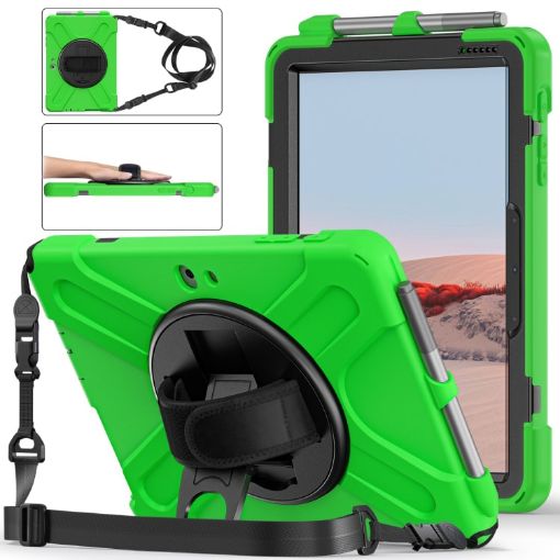 Shockproof Silicone PC Case for Microsoft Surface Go 4/3/2/1 - Green - 1