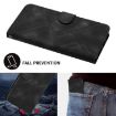 Redmi Turbo 4 Pro/Poco F7 Black Leather Line Pattern Phone Case - 6