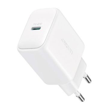 JOYROOM JR-TCF20 PD20W USB-C Charger, EU Plug, White - 1