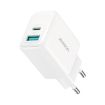 JOYROOM JR-TCF21 20W Dual USB & Type-C Charger EU Plug White - 1