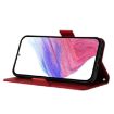 Realme Narzo 80/14 Pro 5G India Red Embossed Rose RFID Leather Case - 3