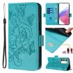 Realme 14x/V70/C75 5G Rose RFID Anti-theft Leather Case Light Blue - 1