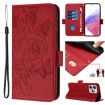 Ulefone Note 18 Ultra Red Embossed Rose RFID Leather Phone Case - 1