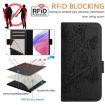 Ulefone Note 18 Ultra Black Embossed Rose RFID Leather Phone Case - 5