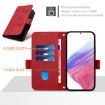 OnePlus Ace 5 Racing Red Leather Phone Case - RFID Anti-theft Rose Design - 4