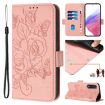 OnePlus Ace 5 Ultra Embossed Rose RFID Anti-theft Leather Case Pink - 1