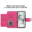 Vivo S30 Pro Mini Rhombic Texture Flip Leather Case with Lanyard Rose Red - 4