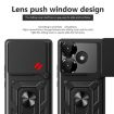 Xiaomi Poco F6 Case - Blue Sliding Camera Cover TPU Hybrid PC Design - 4
